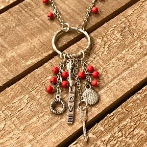 Long Necklace Handmade Love Repurposed Unique